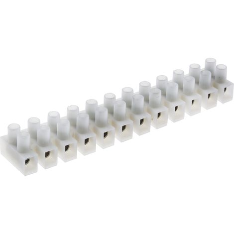 Bornier de raccordement RS PRO, 12 pôles , A visser, 2.5mm², 24A ( Prix pour Paquet de 5 )