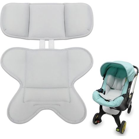 Reductor para asiento de coche y cojín reposacabezas para recién nacidos - Gris (1/5)