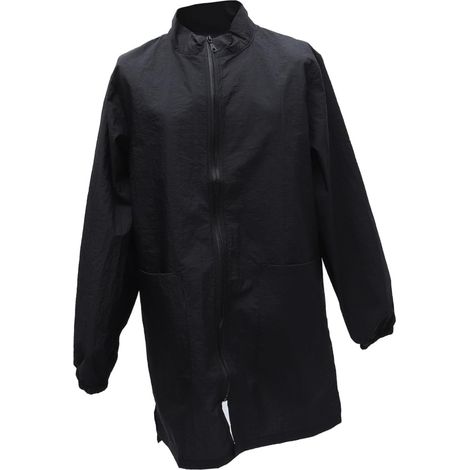 Tablier de Toilettage pour Animaux Blouse Antistatique Protectrice des Vêtements Imperméable en Nylon Noir pour Salon de Toilettage et Jardinage (1/5)
