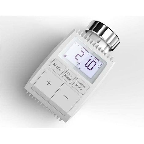 Marque allemande de produits économes en énergie - Kit de démarrage thermostat de radiateur intelligent, contrôle numérique du chauffage (1/4)