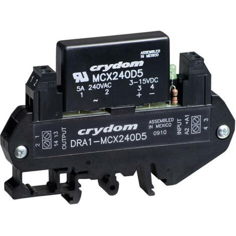 Crydom Relais à semi-conducteurs DRA1-MCX240D5 5 A Tension de contact (max.): 280 V/AC à commutation au zéro de tension (1/3)