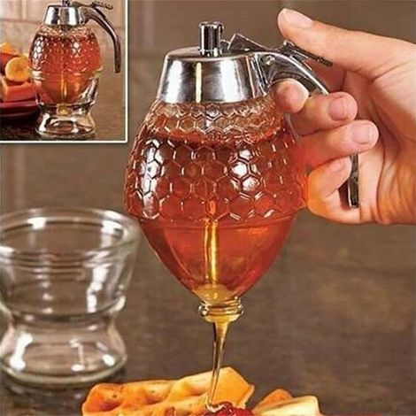 Distributeur De Sirop Et De Jus - Distributeur De Miel En Acrylique - 200 ml - Pour Cuisine Maison Et Professionnelle - 1 Pièce (1/5)