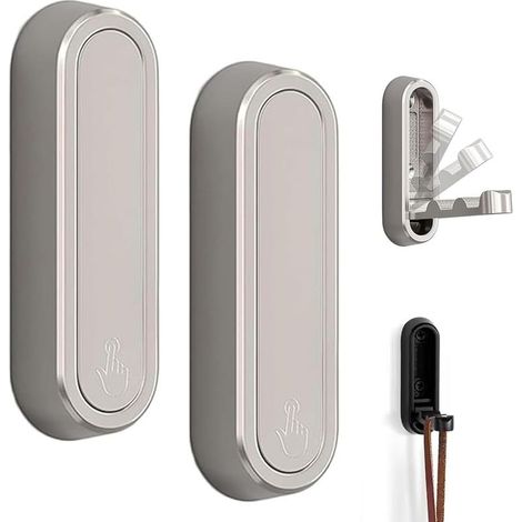 Klappbare Wandhaken, Aluminium-Wandhaken, 90-Grad-Klapphaken, unsichtbare Kleiderhaken für Büro, Küche, Schlafzimmer, Badezimmer (1/5)