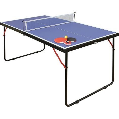 Mini tavolo da ping pong con racchette, palline e rete L137 x P76 x H67 cm - DENIS