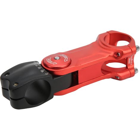 CNC-gefräster, verstellbarer Lenkervorbau für Mountainbikes, rot und schwarz, 31,8 x 110 mm (1/5)