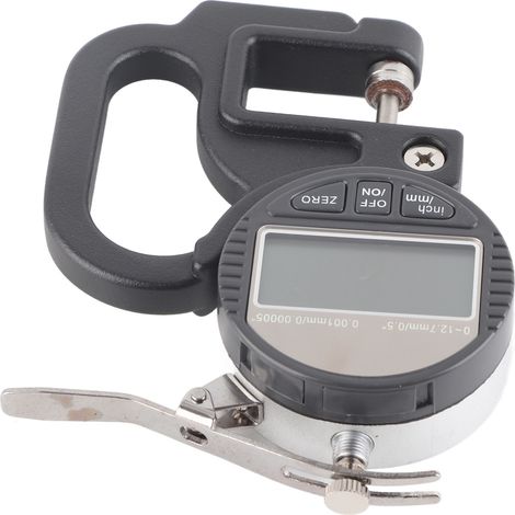 Digitales Dickenmessgerät für Papier, Leder und Stoff, Messbereich 0–12,7 mm, Genauigkeit 0,001 mm (1/5)