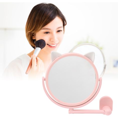 [Espejo cosmético] [Espejo] [16,5 cm] Diámetro 16,5 cm, fabricado en PP con adhesivo restante (1/5)