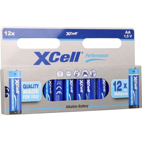 XCell Performance 1,5V LR6 AA Batterie AlMn 12er Blister (1/5)