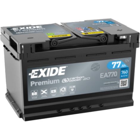 Batería de coche Tudor 77Ah EA770 Exide (1/2)