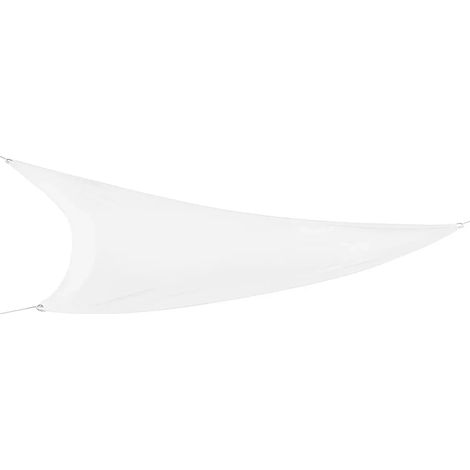 Vela Ombreggiante Triangolare 3,6x3,6 m Bianco Idrorepellente da Esterno (1/4)