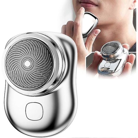 Mini-Rasierer, tragbarer Elektrorasierer, Mini-Rasierer, tragbarer Elektrorasierer-Silver