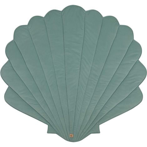 Tapis de sol coquillage molletonné bébé enfant sea stories - Vert clair (1/5)