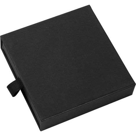 Boîte À Bijoux - Tiroir Noir En Carton Kraft - 8 x 7,5 x 1,85 cm - Pour Boucles D'oreilles Colliers Bracelets - Lot De 2 (1/5)