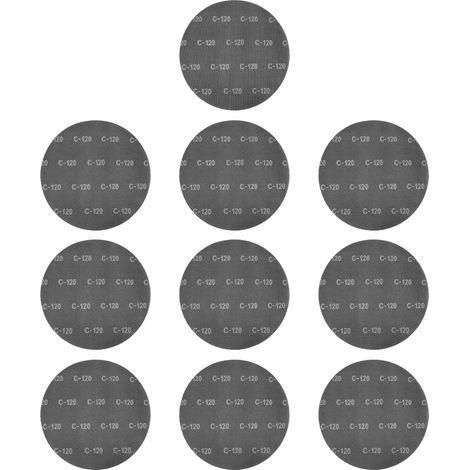 Ortviai Disques abrasifs 17 pouces 120 grains en carbure de silicium – 10 pièces pour ponçage sol bois et pierre (1/5)