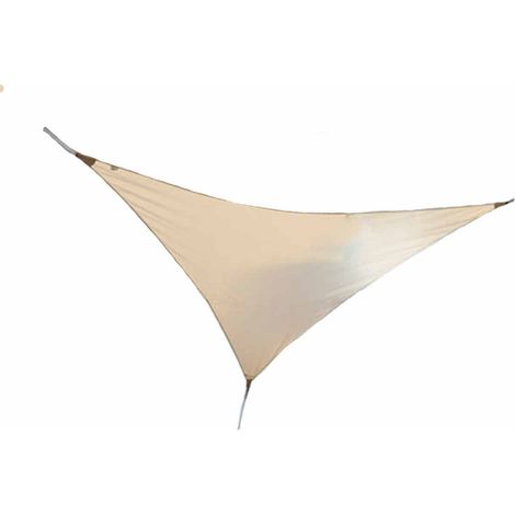Voile d'ombrage triangulaire SERENITY 3,60 x 3,60 x 3,60 m - Sable - Jardiline