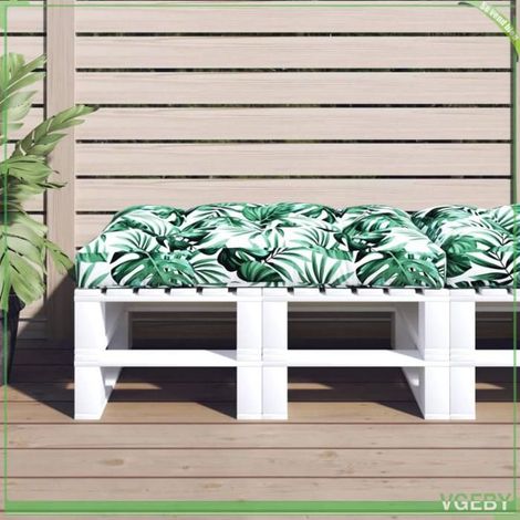 360525 Coussin de palette vert 120x80x12 cm tissu (1/5)