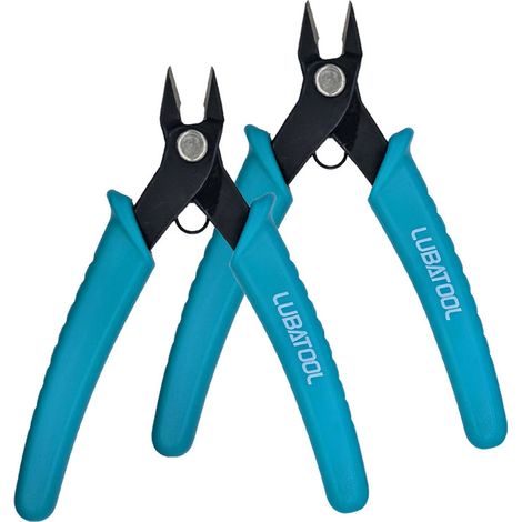 (2 pièces) Mini pinces coupantes de précision pour la coupe de fils, en acier au carbone (1/5)
