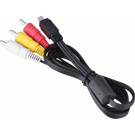 Mini-USB-auf-3-RCA-Kabel für Canon IXUS-Kameras, AV-Audio-Video-Kabel