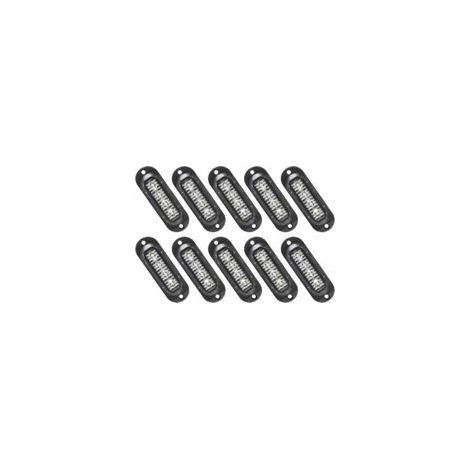 Convient pour les feux de position latéraux LED Lntyq 10X, les feux de position de remorque LED 12/24V, les feux d'avertissement latéraux pour camions, camping-cars et caravanes (blancs). (1/2)
