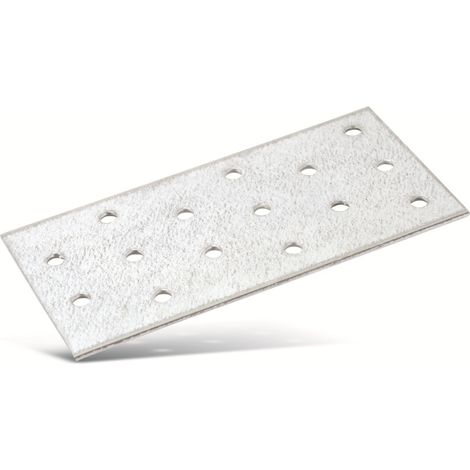 MASTERPROOF PROFESSIONAL Lochplatte Flachverbinder 60 mm x 120 mm x 2,0 mm, feuerverzinkt (1/2)