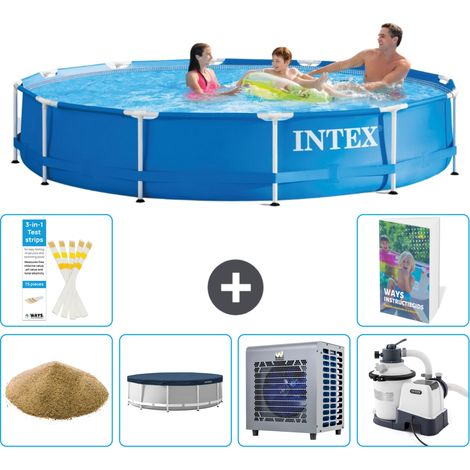 Intex Piscina con struttura Rotonda - 366x76 cm - 7-pezzi S133 (1/5)