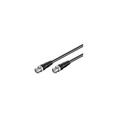 Video-Verbindungskabel BNC (RG59), zweifach geschirmt, BNC-Stecker  BNC-Stecker. Kabellänge 0.5 m