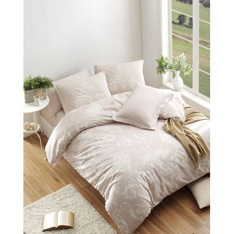 Funda nórdica, funda nórdica, ropa de cama Set Mink Blanco