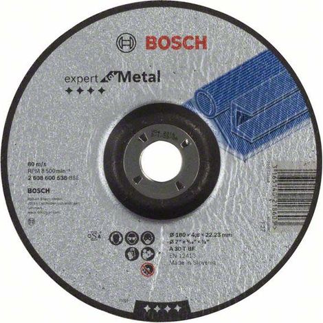 Bosch Schruppscheibe gekröpft Expert for Metal A 30 T BF, 180 mm, 22,23 mm, 4,8 mm 10 Stk (1/5)