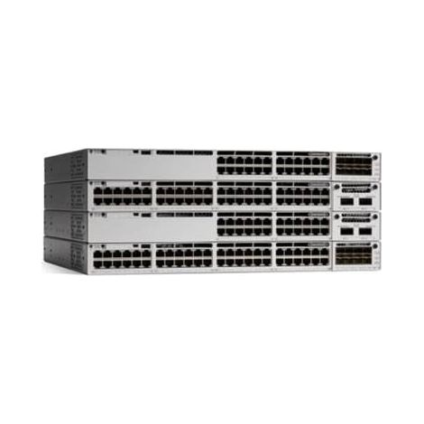 Switch Cisco Catalyst 9300L-48P-4G-E con 48 porte PoE+ e 4 porte SFP+ Gigabit Ethernet, gestione Layer 3, alimentazione fino a 505 W, montabile su rack, ideale per reti aziendali avanzate