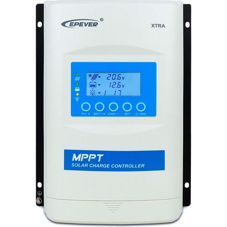 EPEVER MPPT XTRA-N Solar Laderegler charge controller, 10-40A, 12/24/36/48VDC auto work, PV 100-150V, XDS2 Display (1/5)