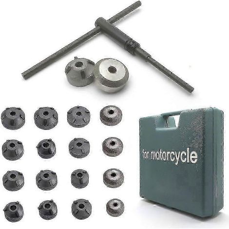 Kit de 18 pièces/ensemble de meules en carbure pour la rectification des sièges de soupapes de moteur - Outil de réparation de sièges de soupapes de qualité (1/5)