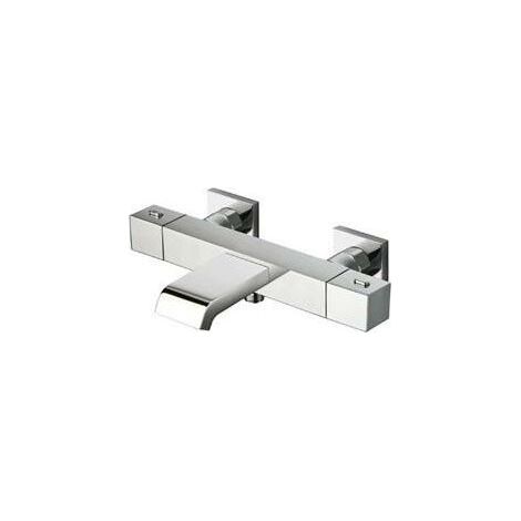 BAIN DOUCHE QUADRI THERMOSTATIQUE + COLONNETTES CARREES 9 CM - CRISTINA ONDYNA QD18551 (1/3)