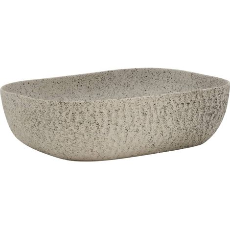 Maison Exclusive - Lavabo da Appoggio Grigio Rettangolare 48x37,5x13,5 cm Ceramica