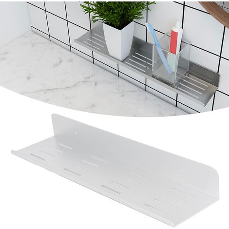 Étagère murale en aluminium de 40 cm pour coiffeuse, rangement de salle de bain et maison (1/5)