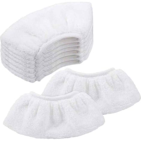 Bonnette Microfibre - Pour Buse À Main De Nettoyeur Vapeur - Compatible SC1 SC2 SC3 SC4 SC5 - Lot De 8 (1/5)