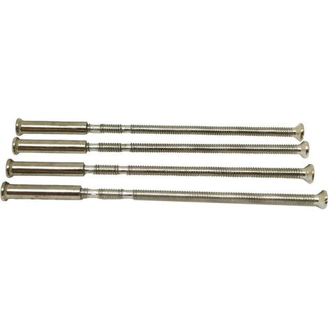 Lot de 4 vis de fixation M4 pour poignée de porte, Acier allié (1/3)