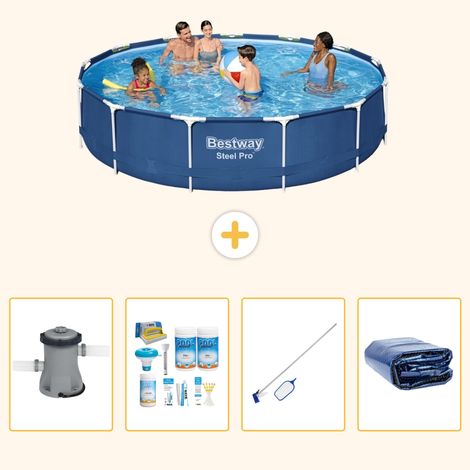 Bestway Bestway Steel Pro Ronde - 396x84 cm - 5-pièces S267 (1/5)