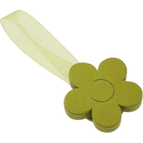 2 miniclip margherita mm35/24 per arricciare/decorare le tende - colore verde mela.