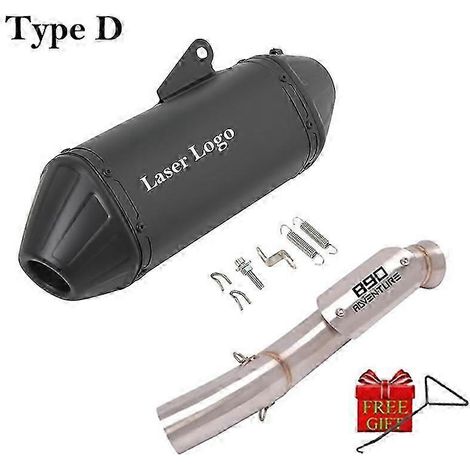 Silenciador De Escape Para Motocicleta, Tubo De Enlace Medio, Espace, Para Ktm 890 Adv Duke 890 Adventure R Rally 2019 - 2022 2023( Type D) (1/5)