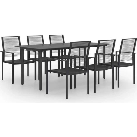 Ensemble Table et Chaise de Jardin 7 pcs - Ensemble de salle à manger de jardin BV490646 - BonneVie (1/5)