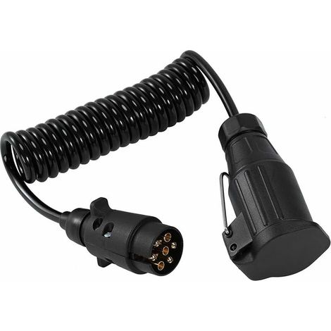 royaluxe - Câble dextension de remorque, prise de prise de remorque 7-13 broches Câble dextension de remorque 12v avec connecteur de prise de prise de remorque pour accessoires de remorque de voiture (1/4)
