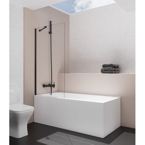 Pannello fisso vasca SCREEN BLACK 8 mm - Estensione: 150x85 cm, Finiture: Trasparente (1/2)