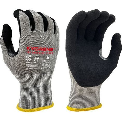 Gants de manutention KYORENE 01-701 taille 10, Résistant aux coupures, 12 Paires, Gris ( Prix pour Paquet de 12 Paires )