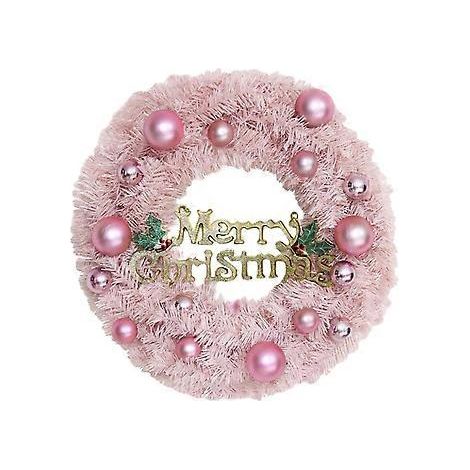 Couronnes d'extérieur, guirlande de Noël pour porte d'entrée, couronne de Noël artificielle, couronne de Noël LED, récif de Noël artificiel (1/2)