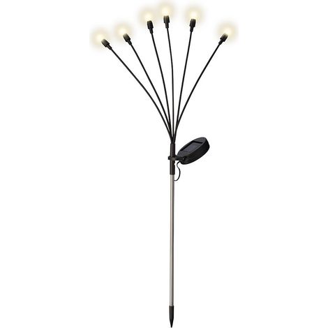 Kaemingk Lampada Solare Decorativa a Stelo Firefly 70cm con 6 LED Caldi (1/5)