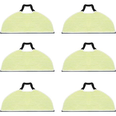 Confezione da 6 panni di ricambio per robot lavapavimenti a vapore Shark RV2410 2610WD 2610WA/WFUS - Microfibra lavabile - 184 x 304 mm (1/4)