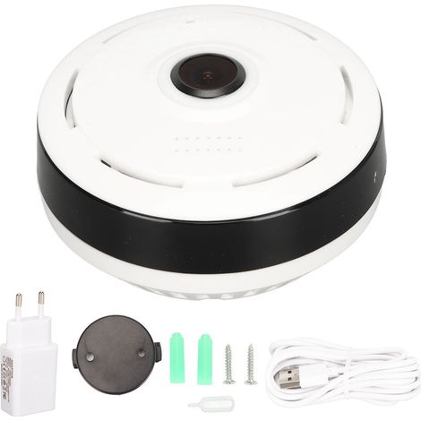 Caméra de surveillance sans fil WiFi V3-G, caméra réseau panoramique à 360°, surveillance à distance mobile, norme européenne AC110-240V (1/5)