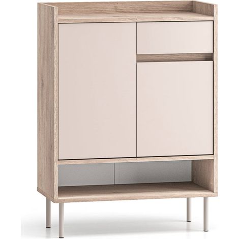 Mueble zapatero Alos Cachemira y Madera 2 puertas 1 cajón (1/4)