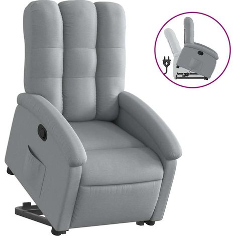 Maison Exclusive - Fauteuil inclinable Gris clair Tissu