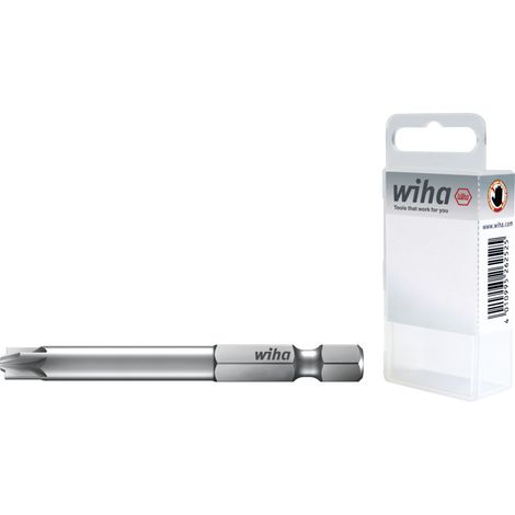 Wiha Bit Professional 70 mm PlusMinus/Pozidriv 1/4" E6,3 en caja 2 unid. (36082) (1/2)